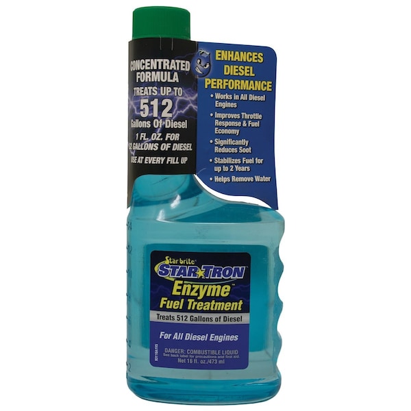 Star*Tron Enzyme Diesel Fuel Additive, 16 Oz USA Labeled 4 x2 x9